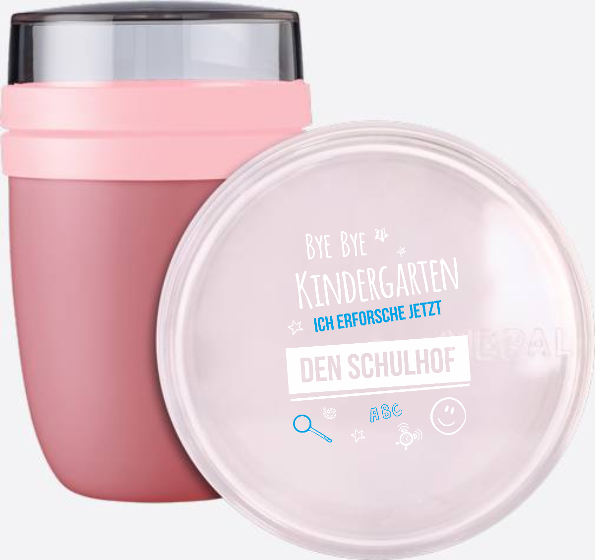 Tasse Bye Bye Kindergarten – Personalisiert zur Einschulung - Vivid Mauve