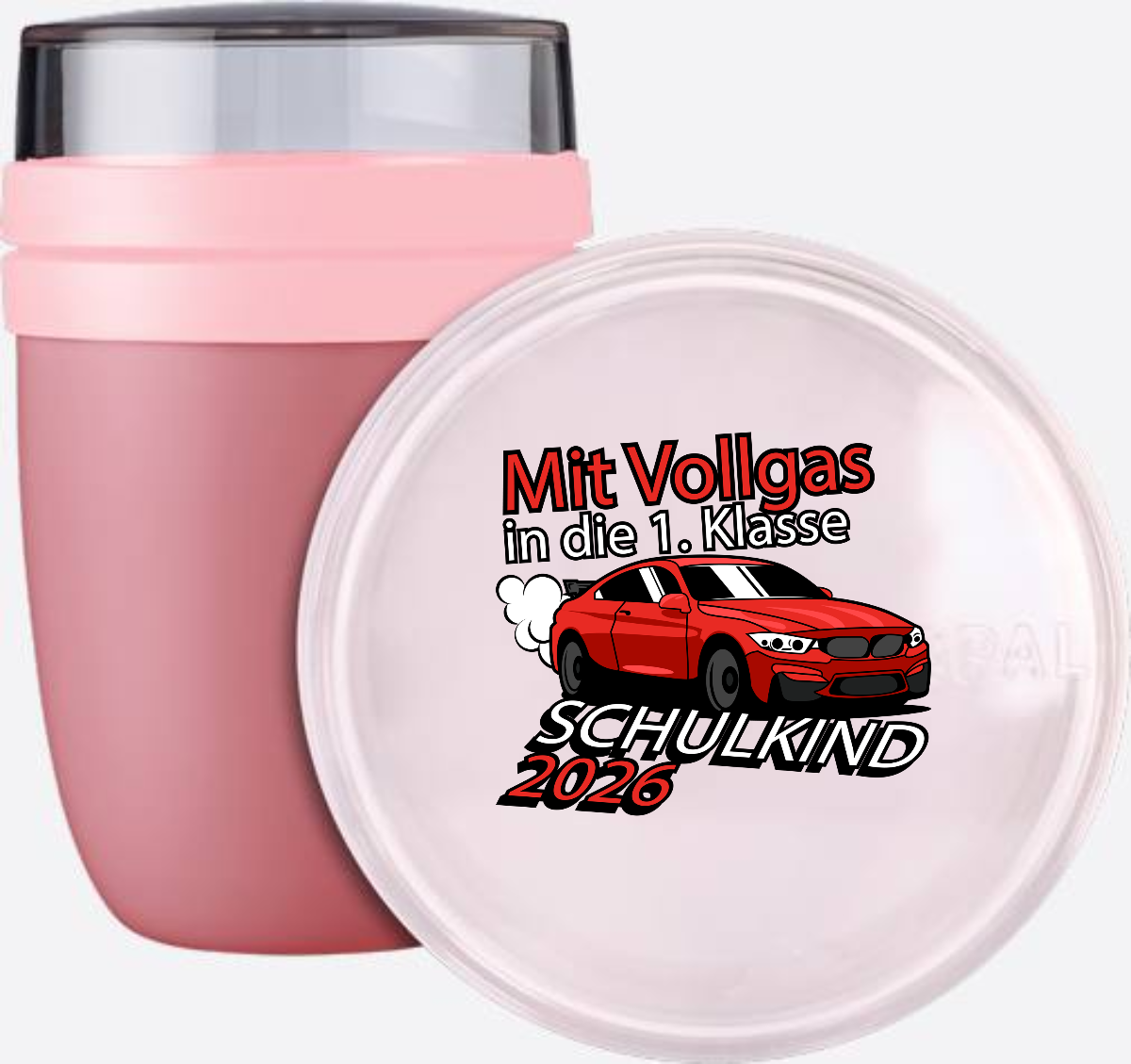 Tasse Einschulung 2026 - Mit Vollgas in die 1. Klasse - Vivid Mauve