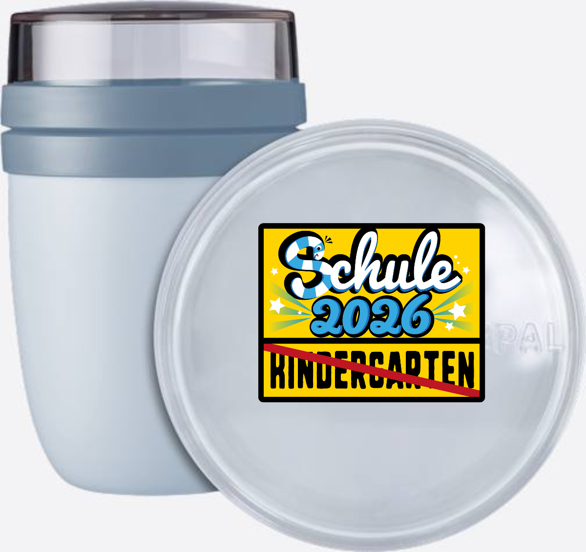 Tasse Einschulung 2026 – Ortsschild Schule personalisiert - Nordic Blue