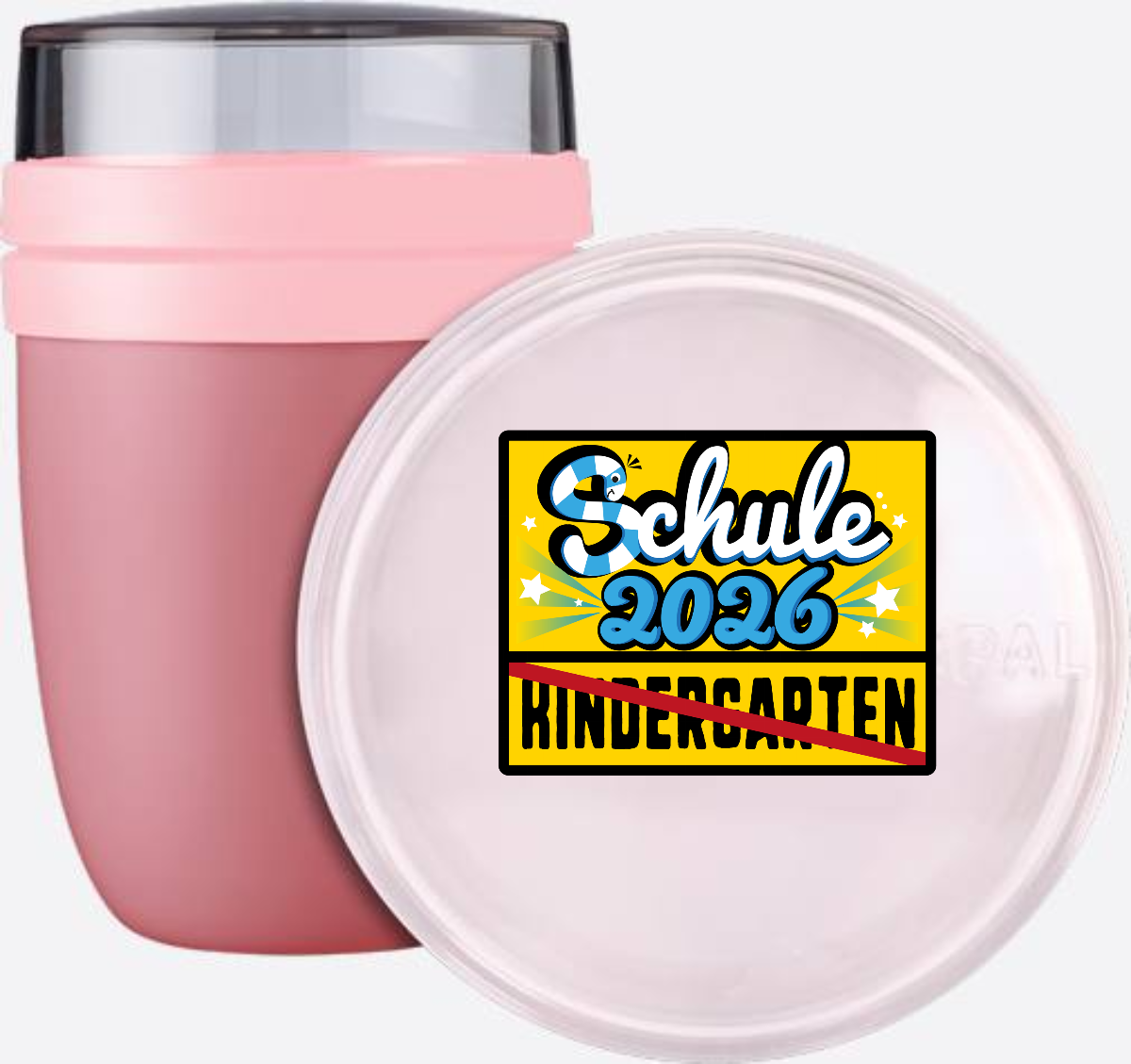 Tasse Einschulung 2026 – Ortsschild Schule personalisiert - Vivid Mauve