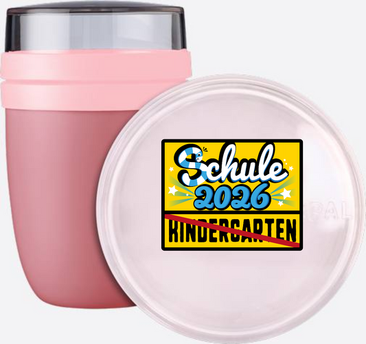 Tasse Einschulung 2026 – Ortsschild Schule personalisiert - Vivid Mauve