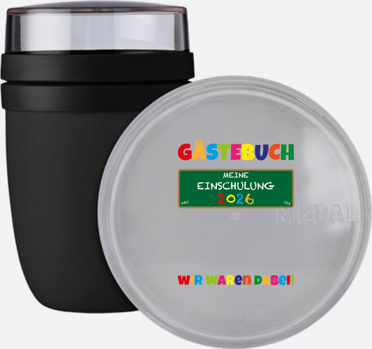 Tasse Einschulung 2026 – Personalisiertes Geschenk zum Schulanfang - Nordic Black