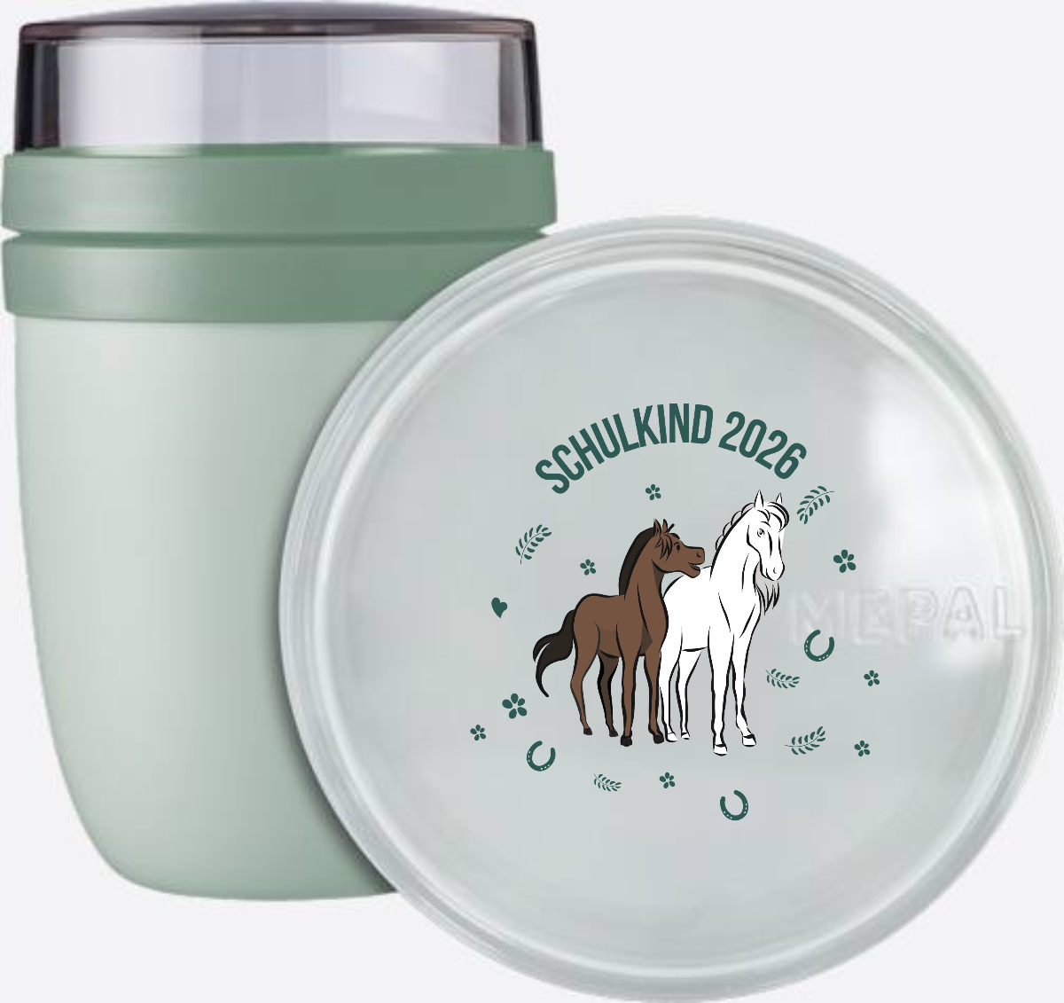 Tasse Einschulung 2026 – Schulkind Pferde mit Name - Nordic Sage