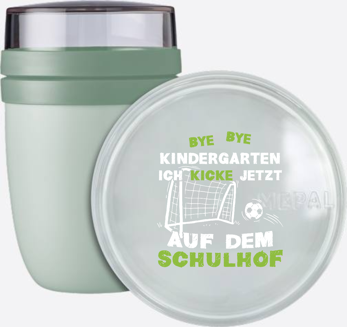 Tasse Einschulung – Bye Bye Kindergarten Fußball mit Name - Nordic Sage