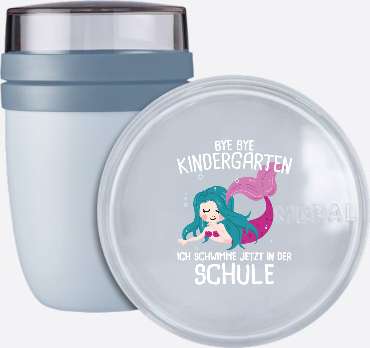 Tasse Einschulung: Bye Bye Kindergarten, ich schwimme jetzt! - Nordic Blue