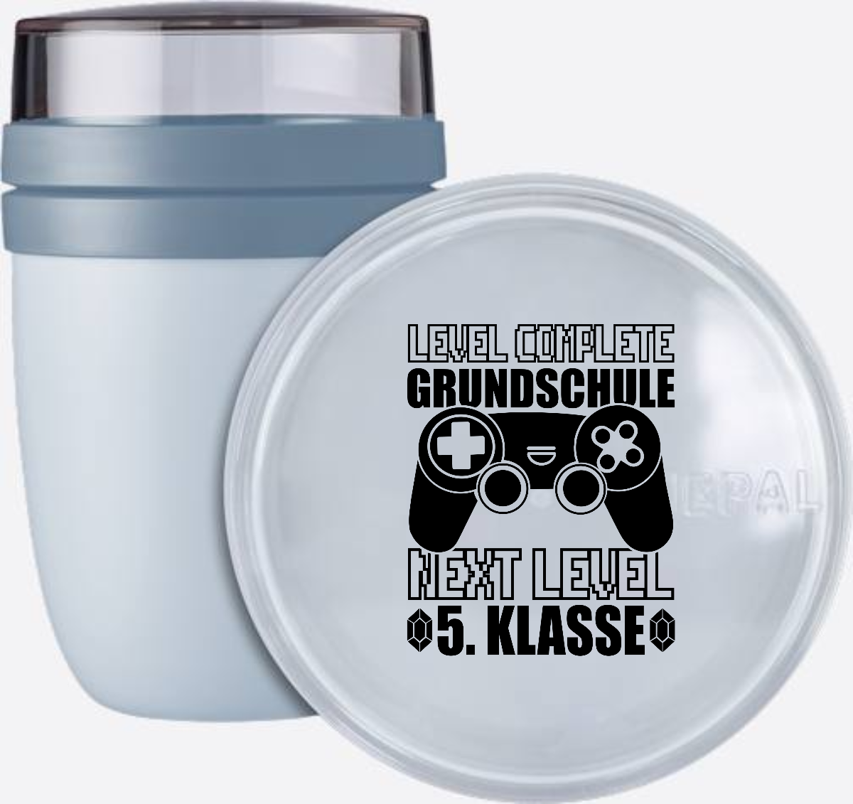 Tasse Level Complete 5. Klasse mit Namen – Geschenk Schulstart - Nordic Blue