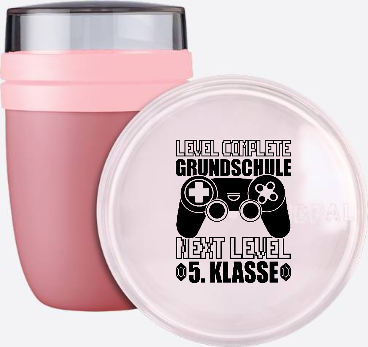 Tasse Level Complete 5. Klasse mit Namen – Geschenk Schulstart - Vivid Mauve