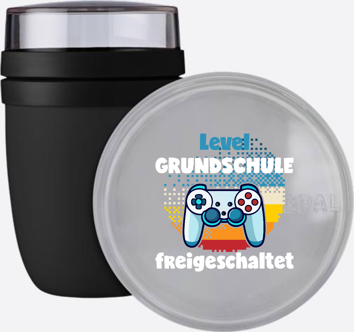 Tasse „Level Grundschule freigeschaltet“ zur Einschulung - Nordic Black