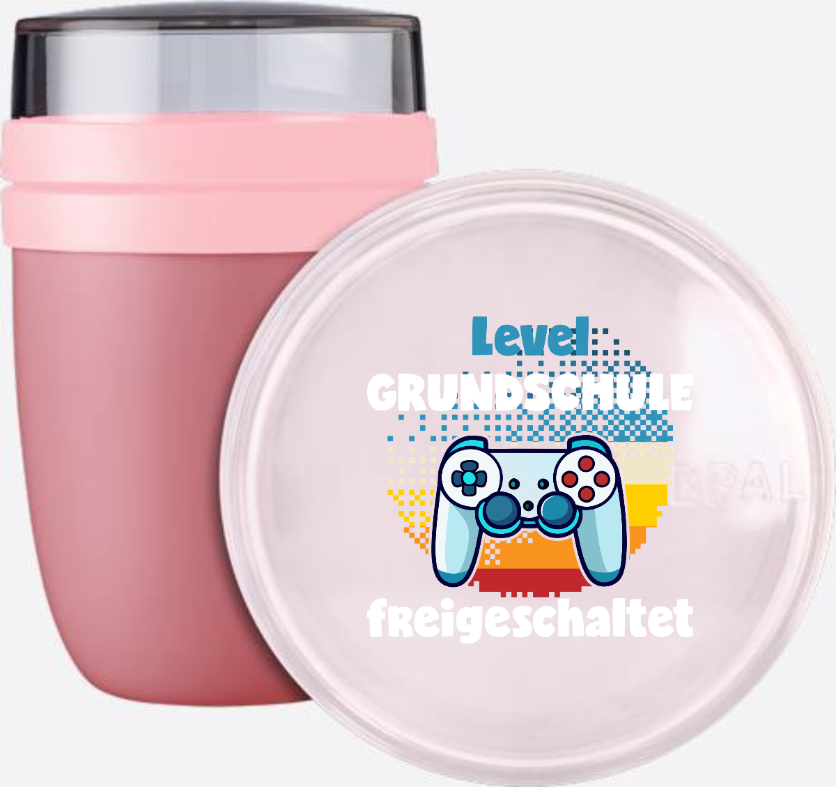 Tasse „Level Grundschule freigeschaltet“ zur Einschulung - Vivid Mauve