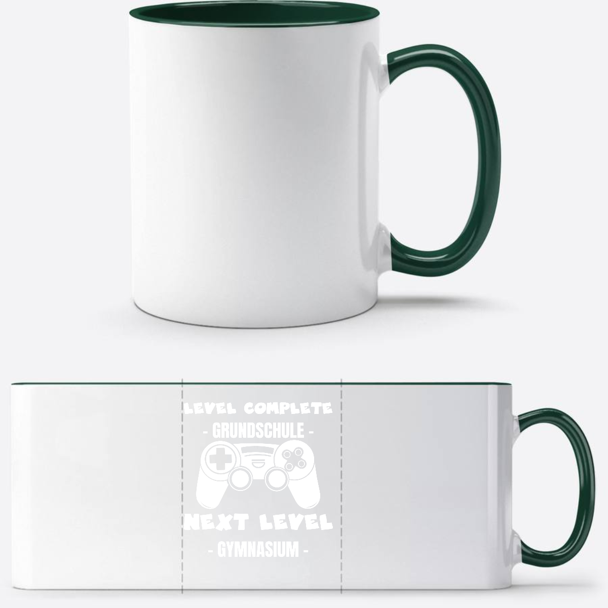 Tasse Next Level Gymnasium – Personalisiert mit Namen - White/Petrol