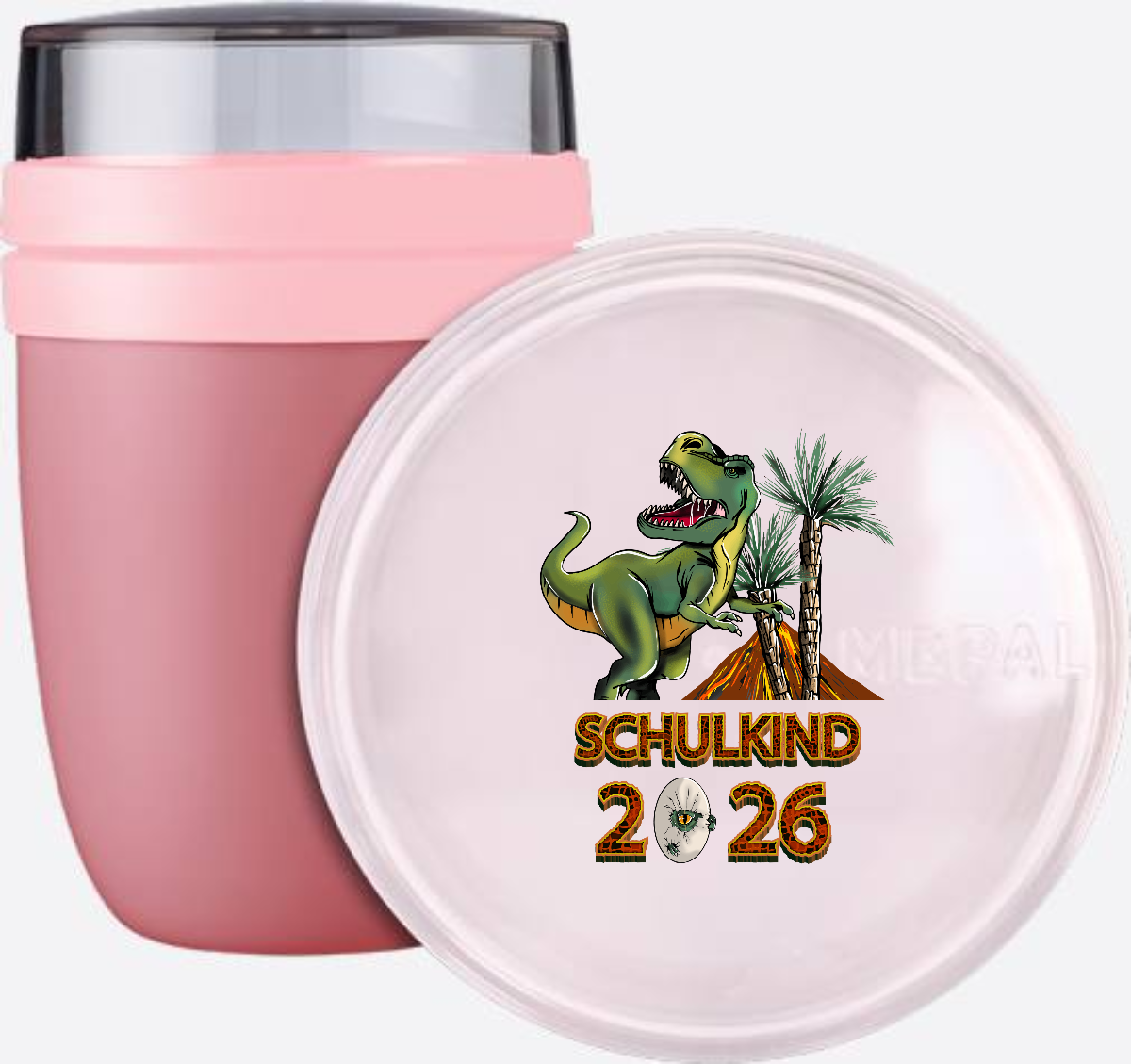 Tasse Schulkind 2025 T-Rex Dino – Personalisiert mit Name - Vivid Mauve