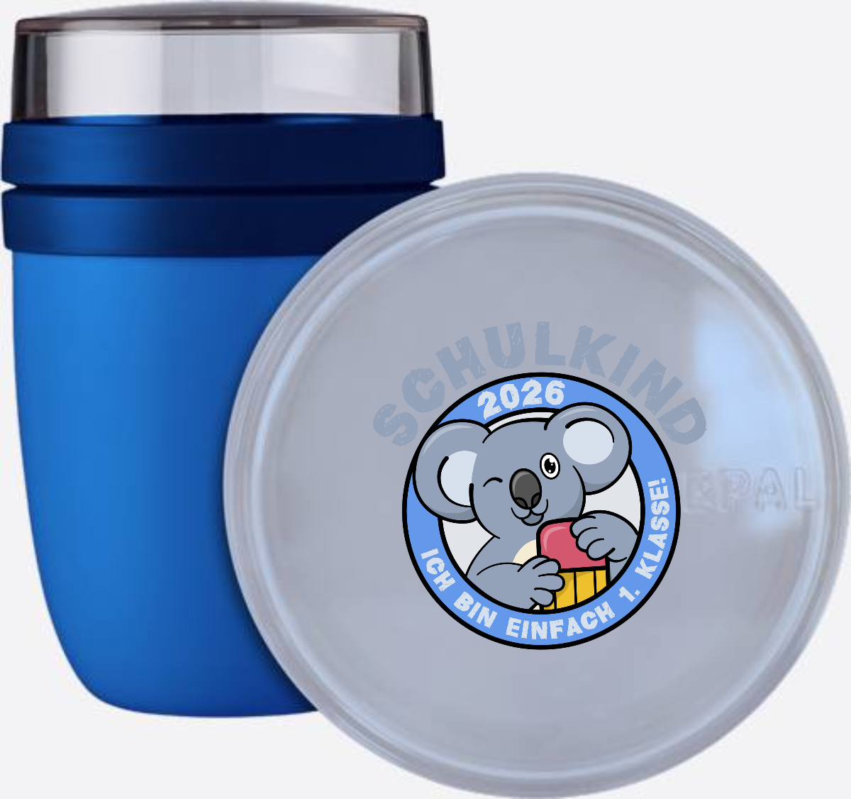Tasse Schulkind 2026 – 1. Klasse Koala mit Name - Vivid Blue