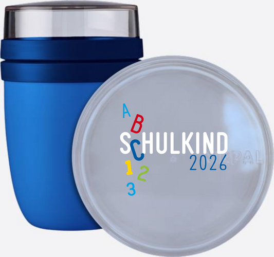 Tasse Schulkind 2026 ABC – Personalisiert zur Einschulung - Vivid Blue
