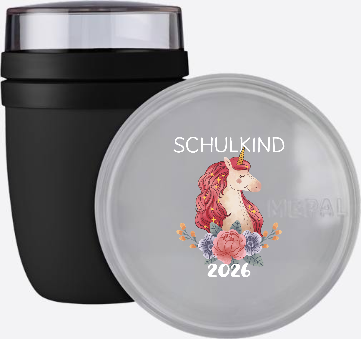 Tasse Schulkind 2026 Einhorn – Personalisiert mit Name - Nordic Black