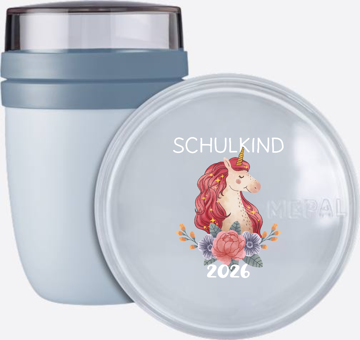Tasse Schulkind 2026 Einhorn – Personalisiert mit Name - Nordic Blue