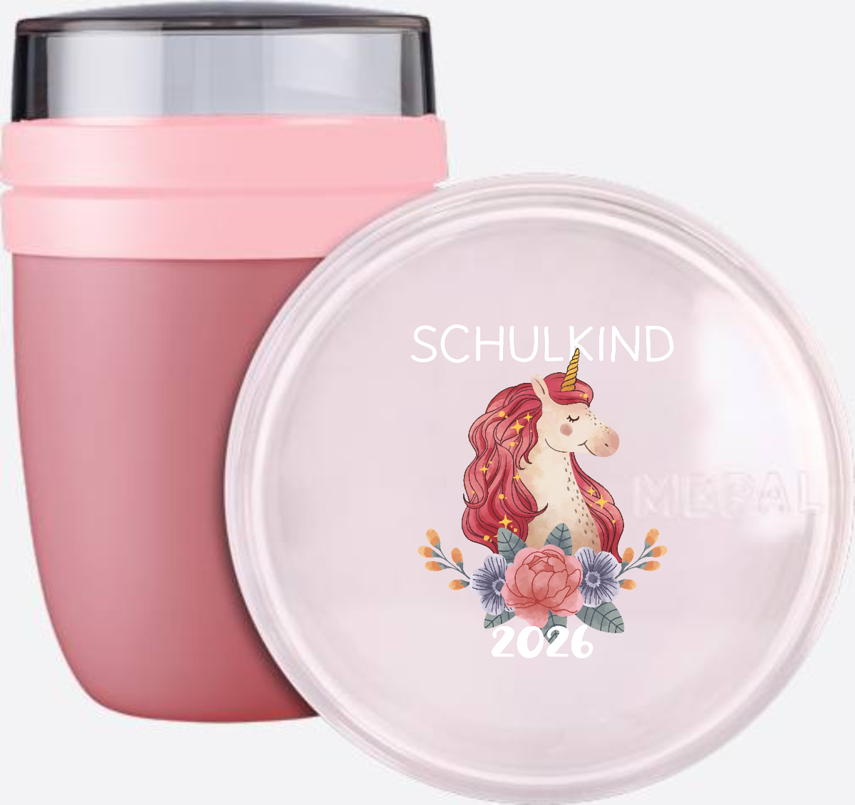 Tasse Schulkind 2026 Einhorn – Personalisiert mit Name - Vivid Mauve