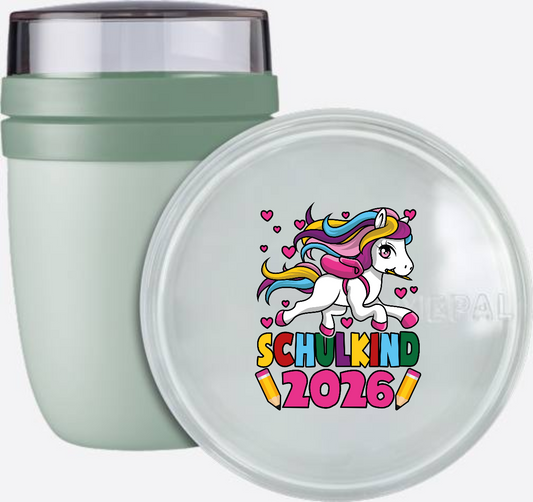 Tasse Schulkind 2026 Einhorn – Personalisiert mit Namen - Nordic Sage
