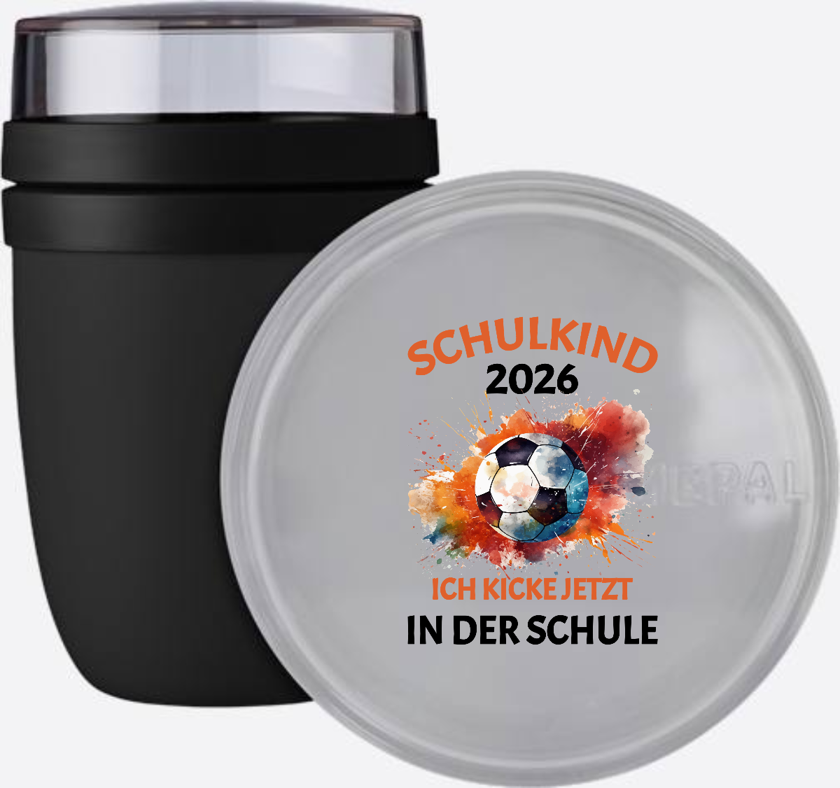 Tasse Schulkind 2026 Fußball - Ich kicke jetzt in der Schule - Nordic Black