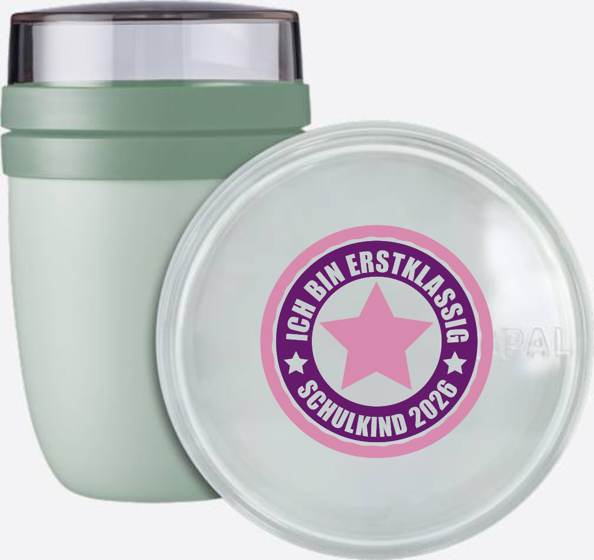 Tasse Schulkind 2026 - Ich bin erstklassig in Rosa mit Name - Nordic Sage