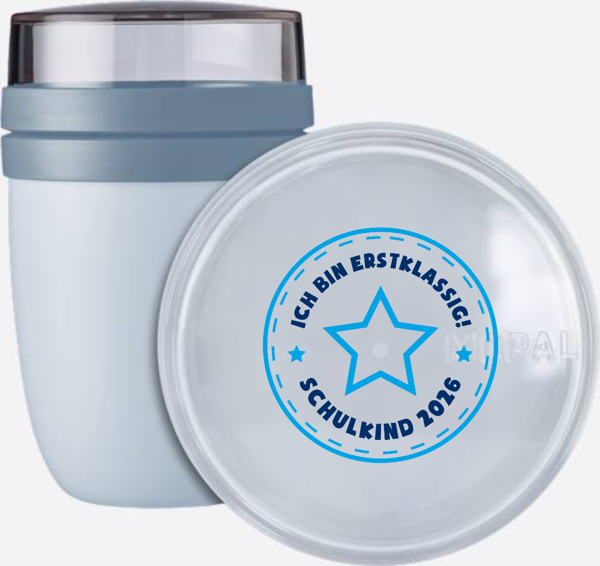 Tasse Schulkind 2026 – Ich bin erstklassig Stern blau - Nordic Blue