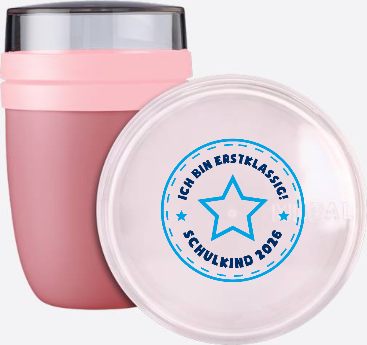 Tasse Schulkind 2026 – Ich bin erstklassig Stern blau - Vivid Mauve