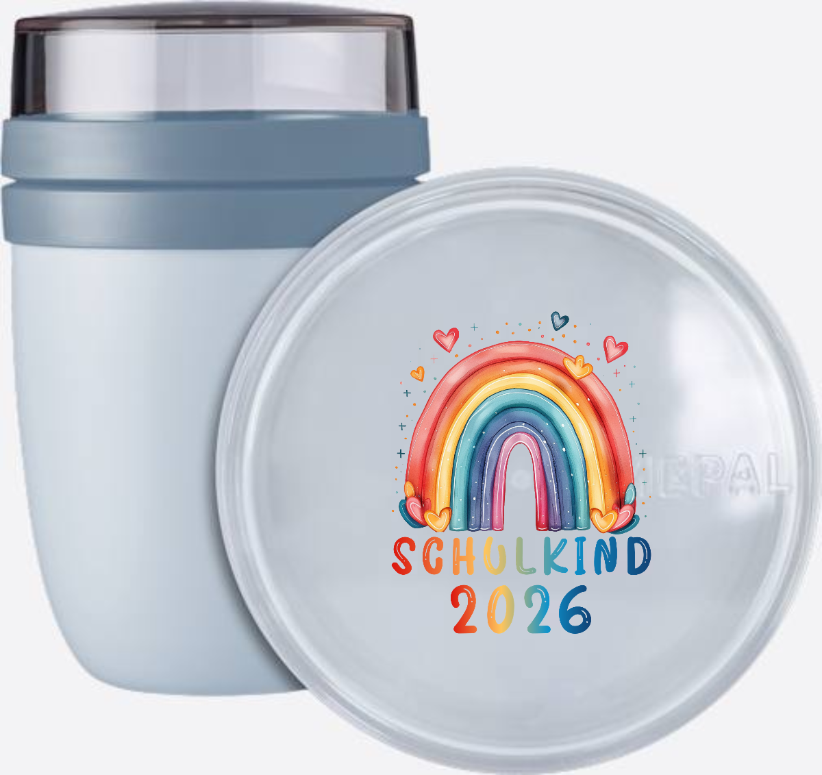 Tasse Schulkind 2026 Regenbogen – personalisiert mit Name - Nordic Blue