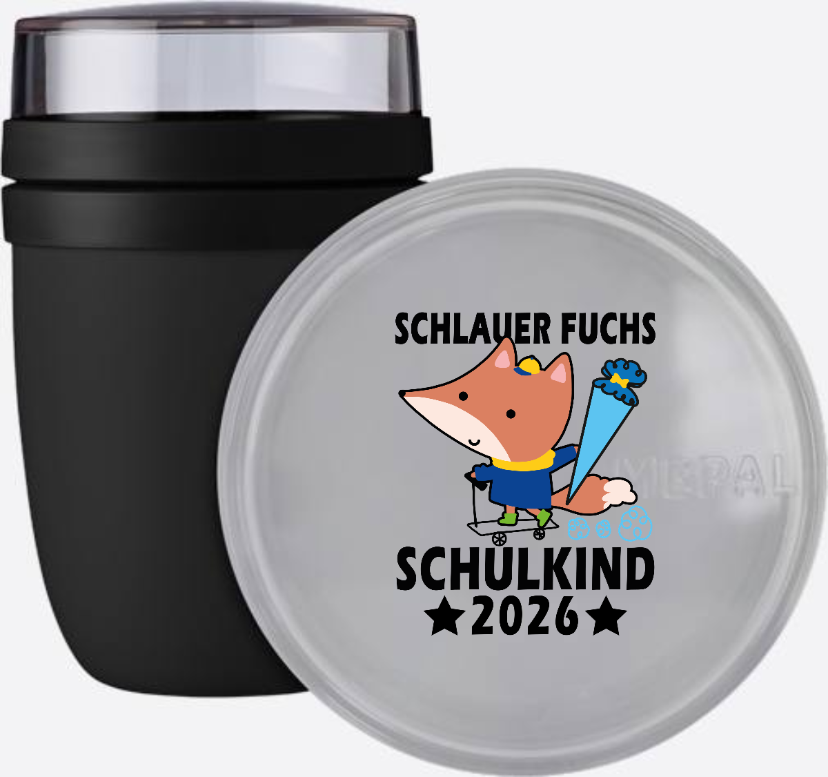 Tasse Schulkind 2026 Schlauer Fuchs – Einschulungsgeschenk - Nordic Black
