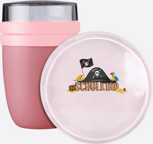 Tasse Schulkind Pirat zur Einschulung – Personalisiert mit Name - Vivid Mauve