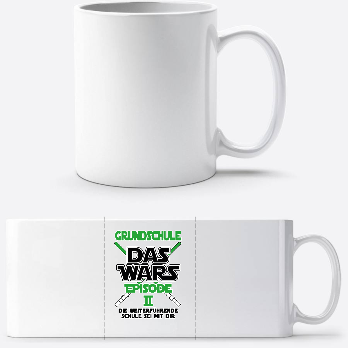 Tasse Schulwechsel – Grundschule Das Wars Episode 2 - Weiß
