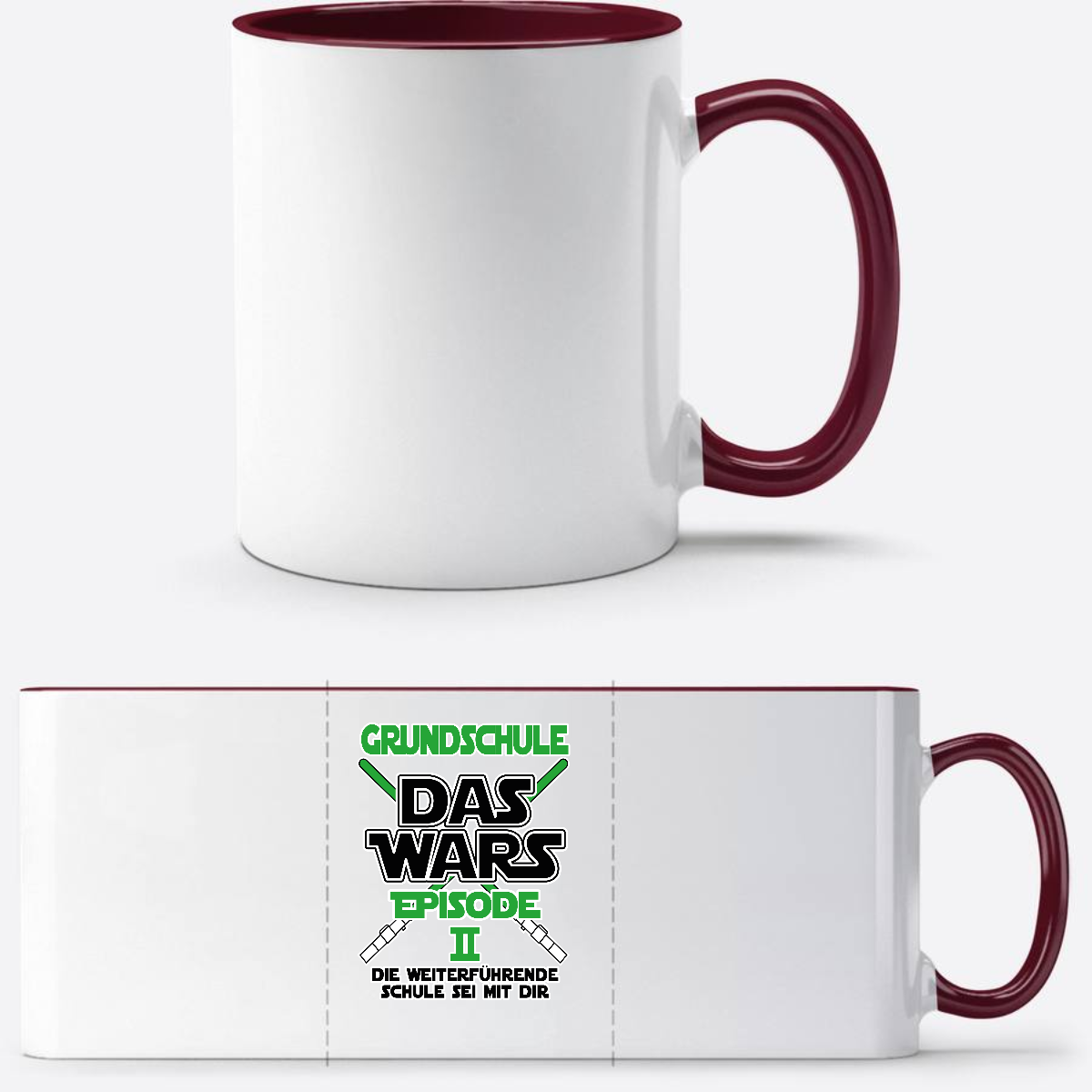 Tasse Schulwechsel – Grundschule Das Wars Episode 2 - White/Bordeaux