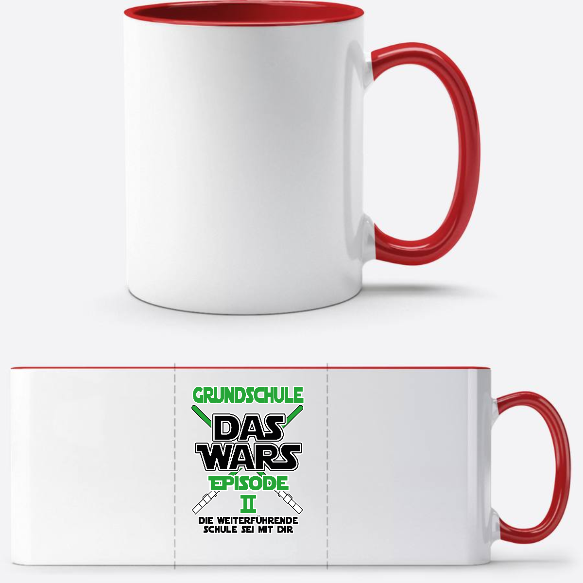 Tasse Schulwechsel – Grundschule Das Wars Episode 2 - White/Red