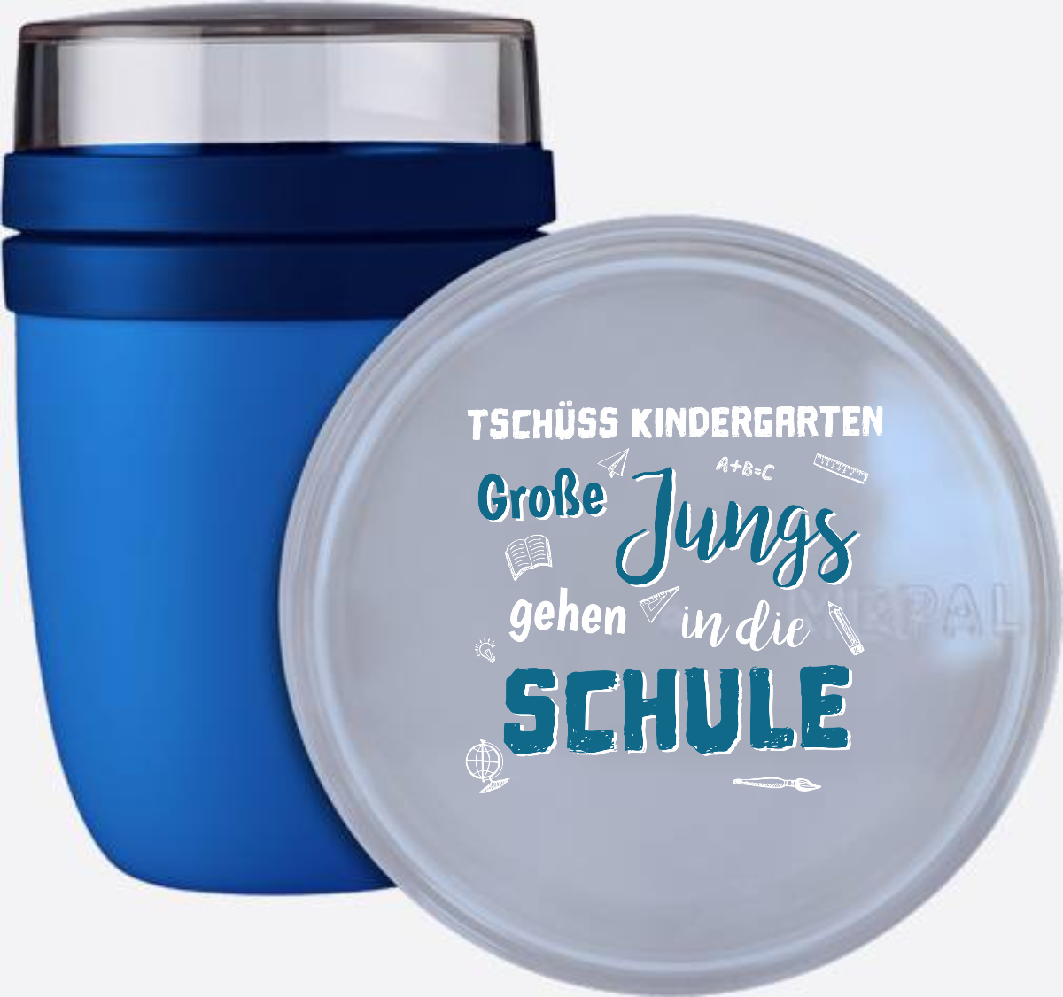 Tasse Tschüss Kindergarten Große Jungs – Geschenk zur Einschulung - Vivid Blue
