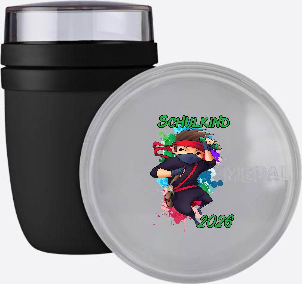 Tasse zur Einschulung 2026 – Cooler Ninja mit Wunschname - Nordic Black