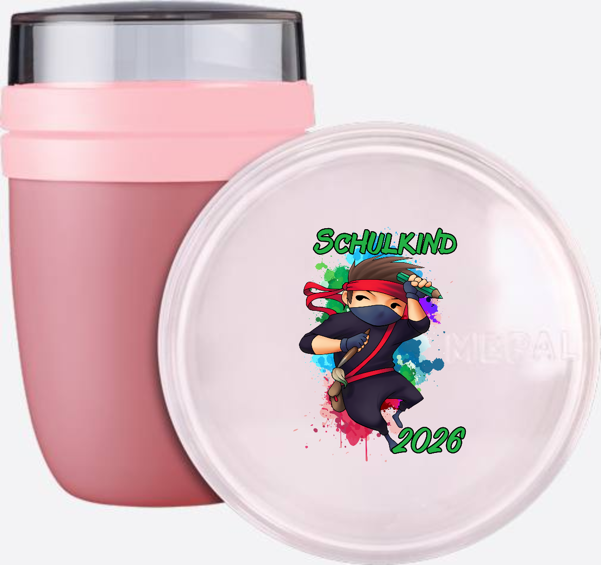 Tasse zur Einschulung 2026 – Cooler Ninja mit Wunschname - Vivid Mauve