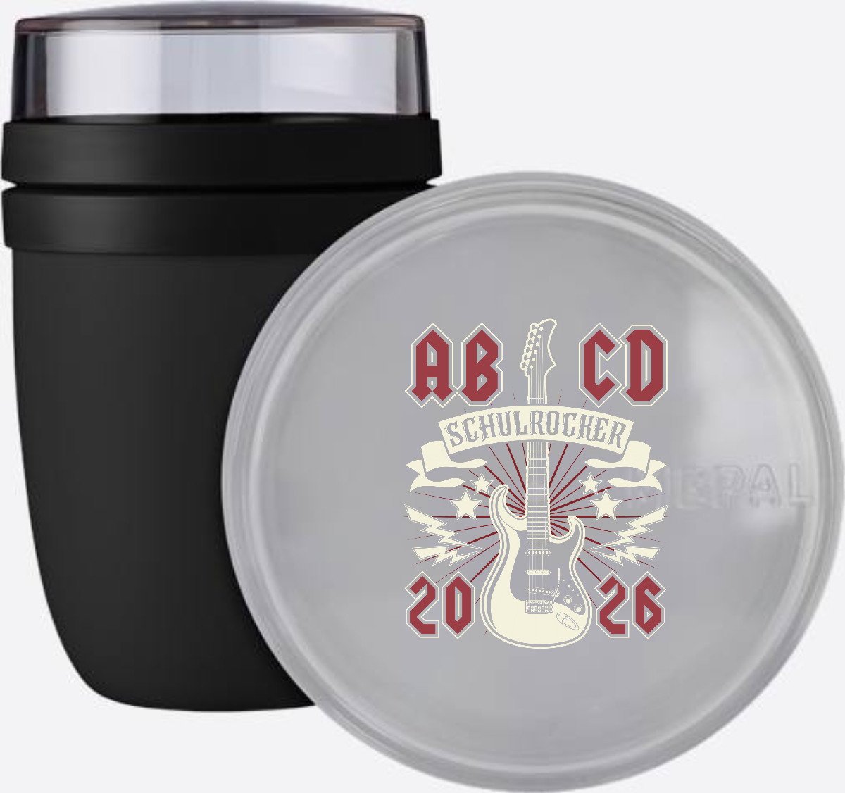 Tasse zur Einschulung – ABCD Schulrocker mit Namen - Nordic Black