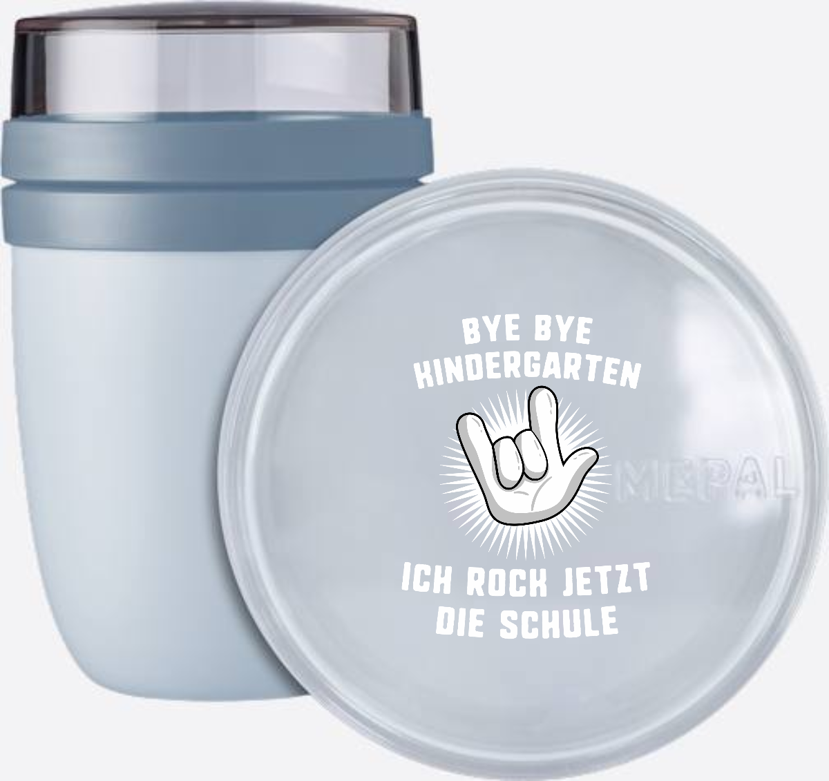 Tasse zur Einschulung: Bye Bye Kindergarten, ich rock die Schule! - Nordic Blue