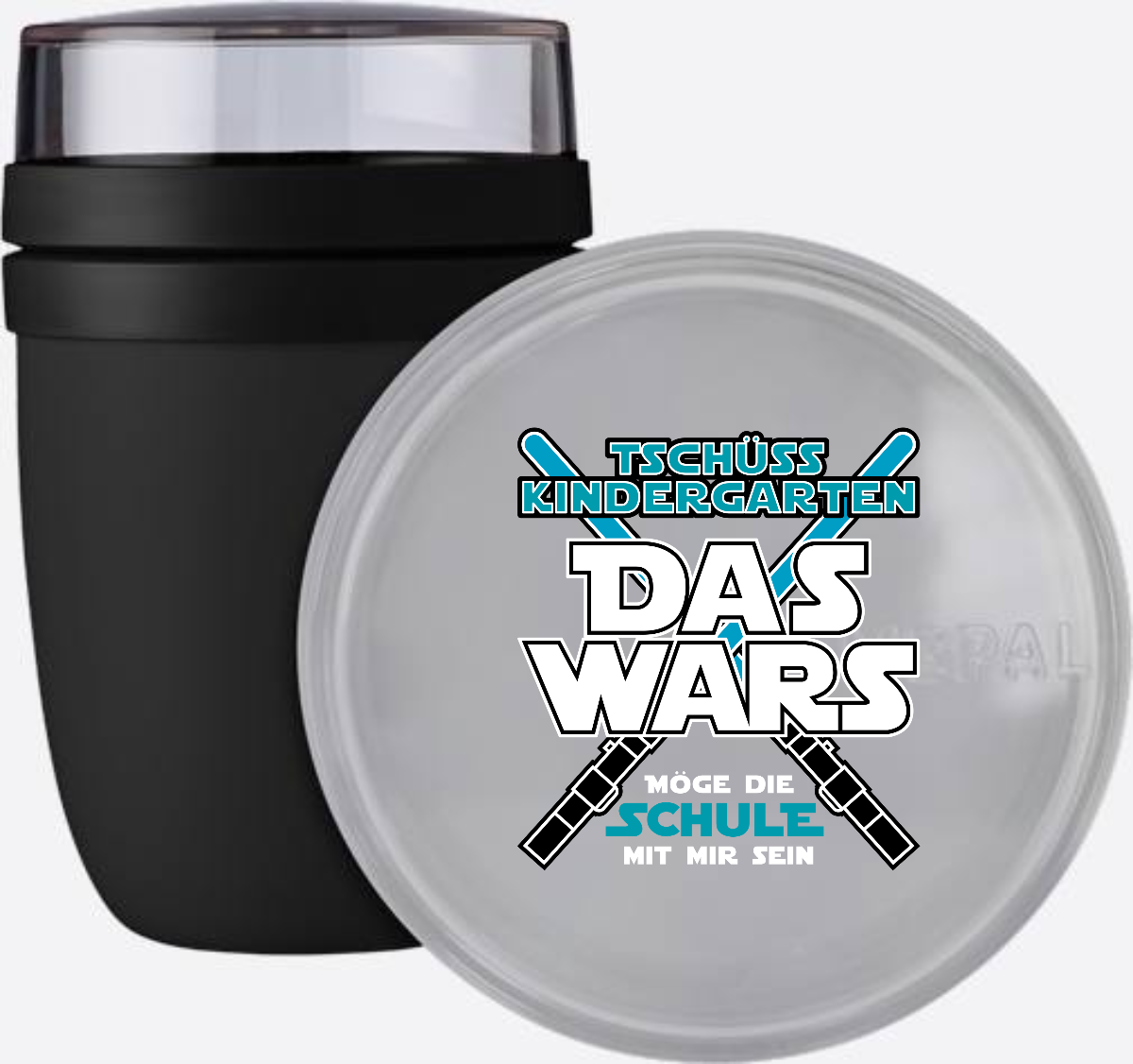 Tasse zur Einschulung: Das Wars Kindergarten – Mit Wunschname - Nordic Black