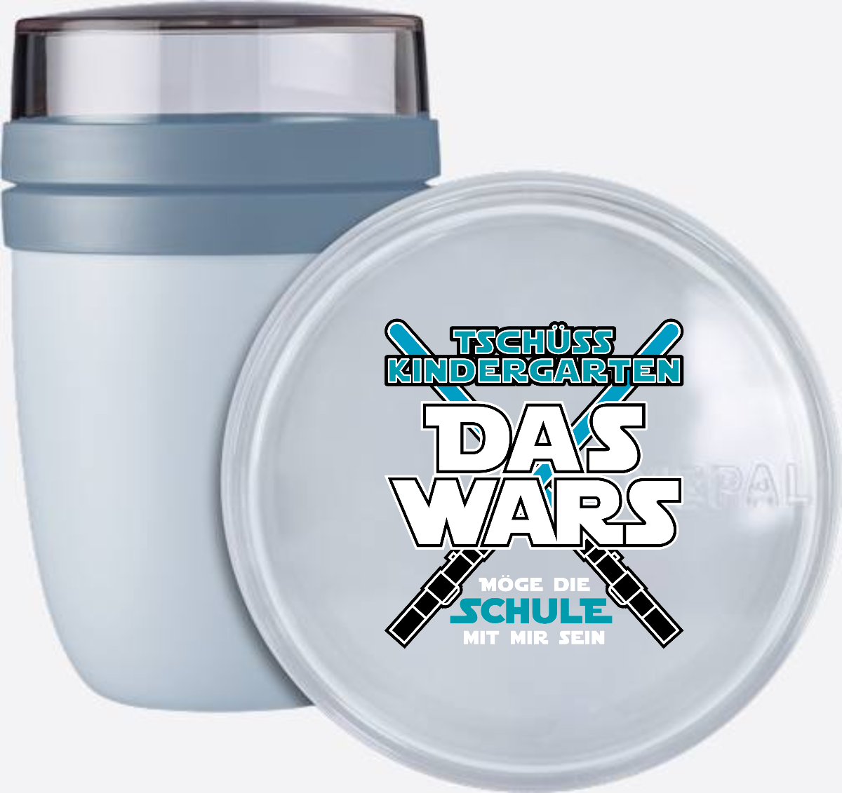 Tasse zur Einschulung: Das Wars Kindergarten – Mit Wunschname - Nordic Blue