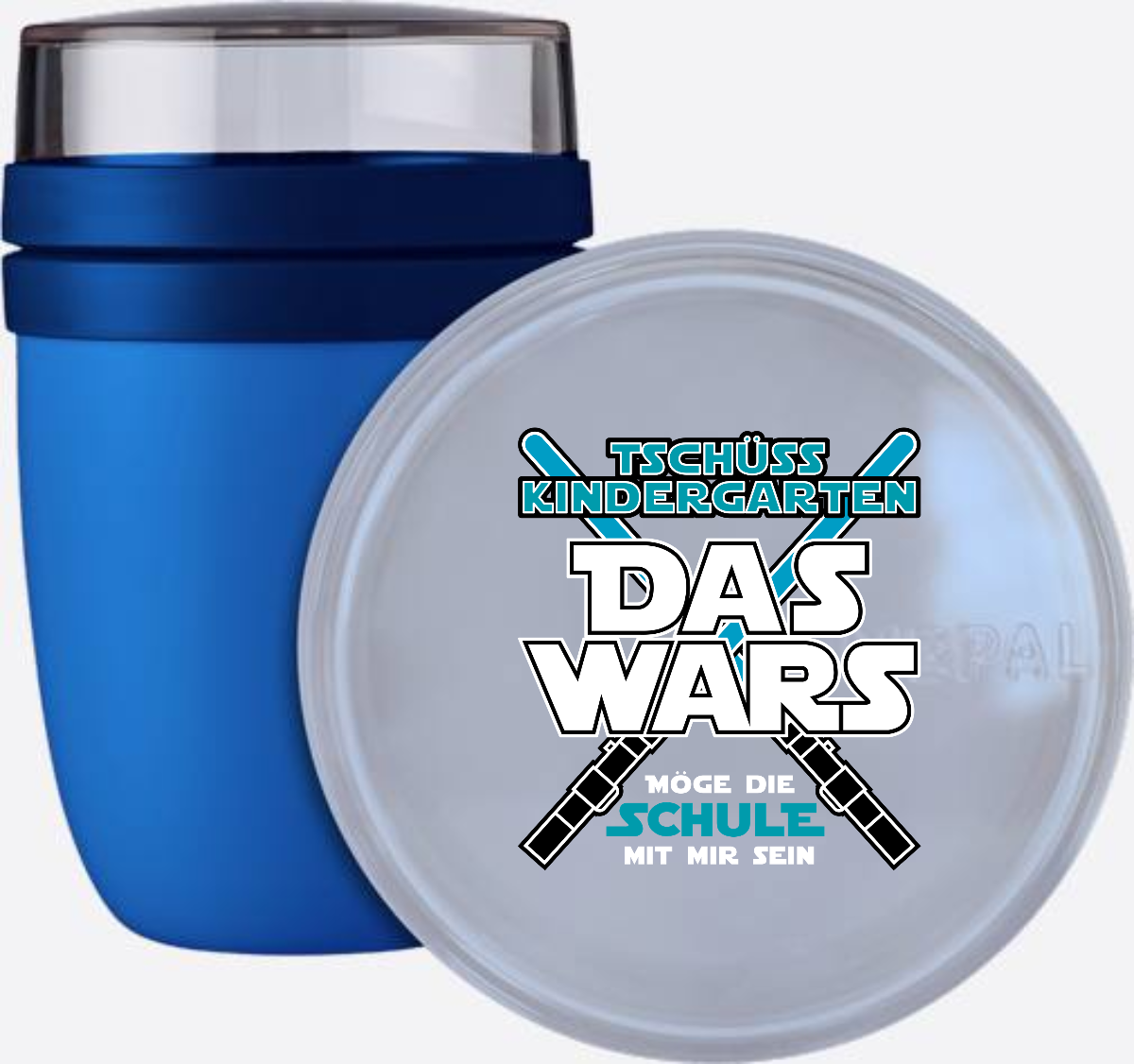 Tasse zur Einschulung: Das Wars Kindergarten – Mit Wunschname - Vivid Blue