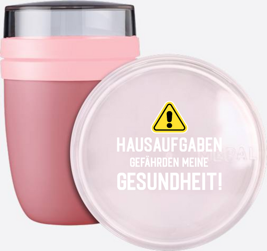 Tasse zur Einschulung: Hausaufgaben gefährden Gesundheit - Vivid Mauve