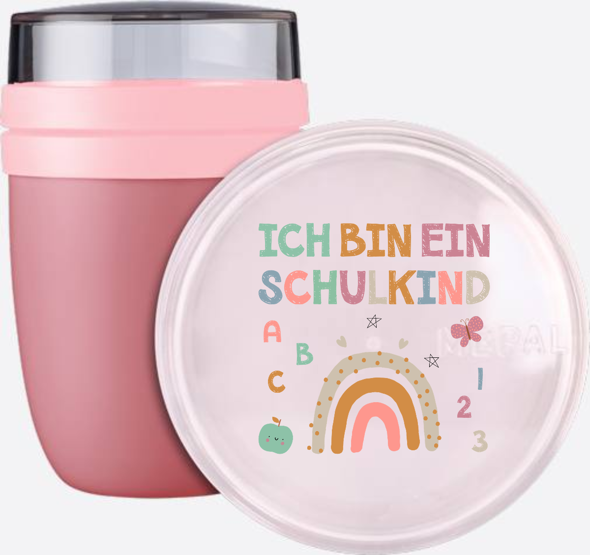 Tasse zur Einschulung – Ich bin ein Schulkind (personalisiert) - Vivid Mauve