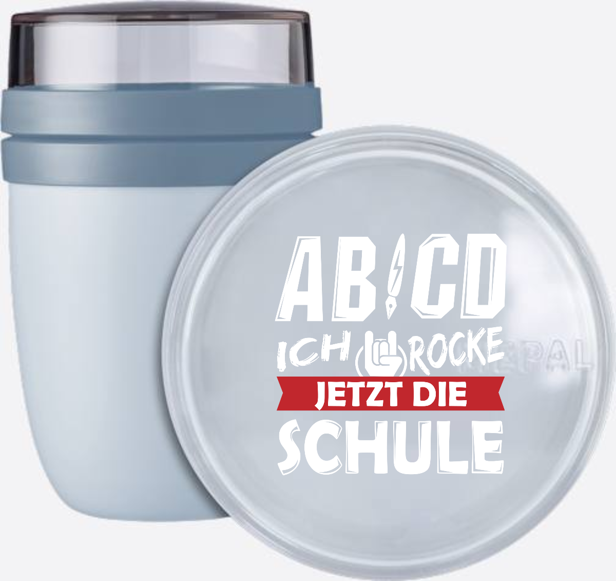 Tasse zur Einschulung – Ich rocke jetzt die Schule mit Name - Nordic Blue