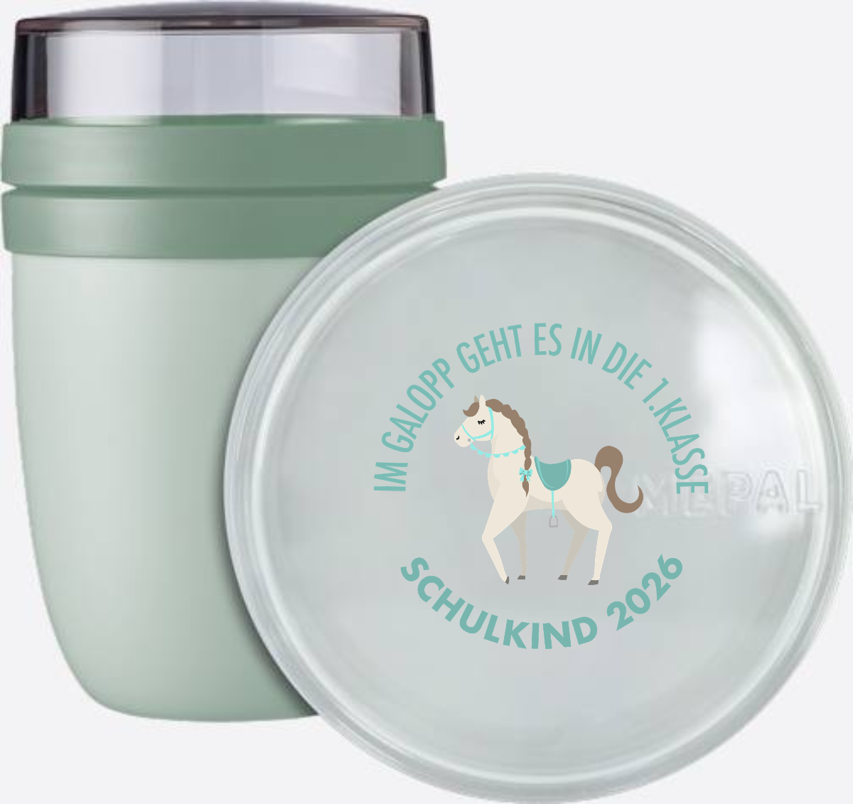 Tasse zur Einschulung: Im Galopp Schulkind 2026 mit Name - Nordic Sage