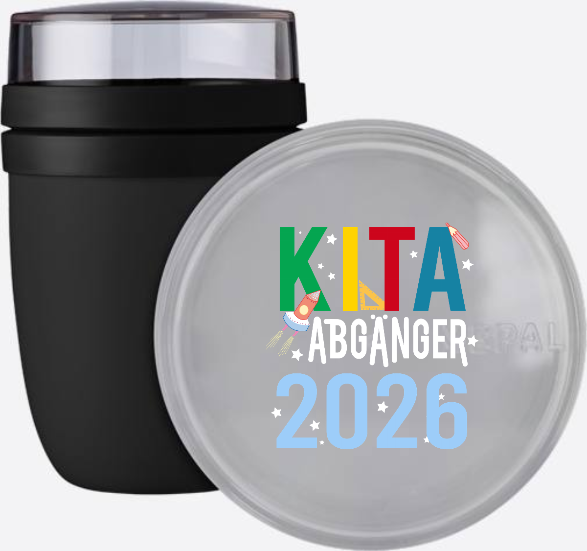 Tasse zur Einschulung: Kita Abgänger 2026 mit Name - Nordic Black