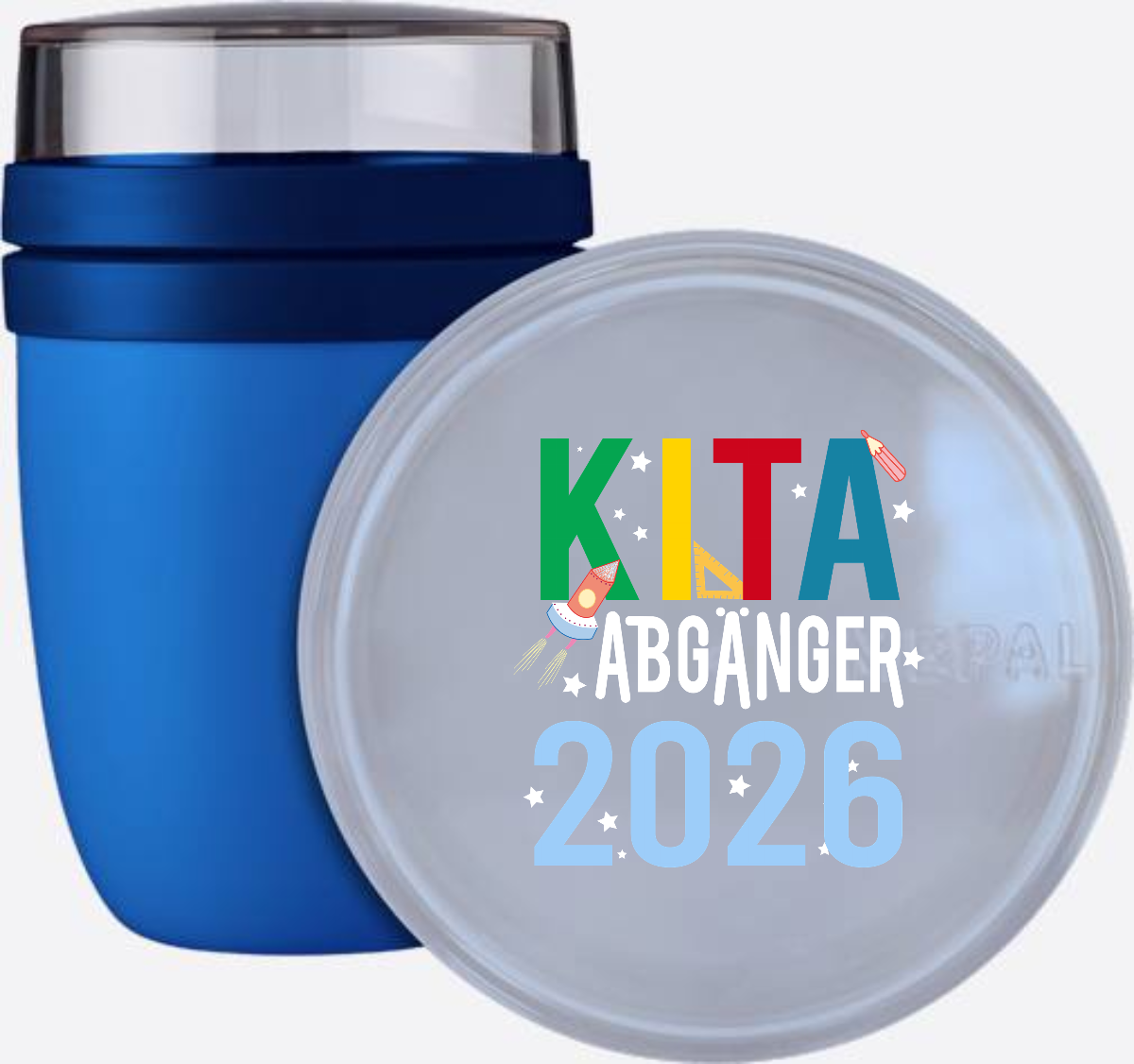 Tasse zur Einschulung: Kita Abgänger 2026 mit Name - Vivid Blue