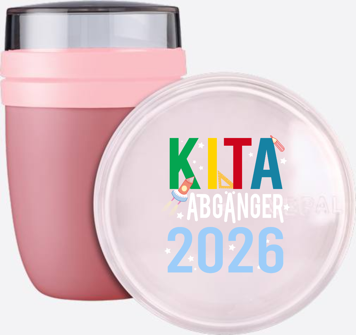 Tasse zur Einschulung: Kita Abgänger 2026 mit Name - Vivid Mauve