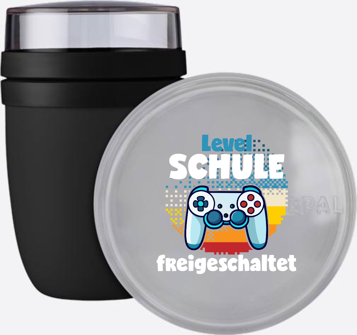 Tasse zur Einschulung – Level Schule freigeschaltet - Nordic Black