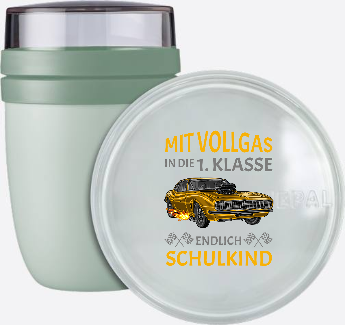 Tasse zur Einschulung: Mit Vollgas in die 1. Klasse - Rennauto - Nordic Sage