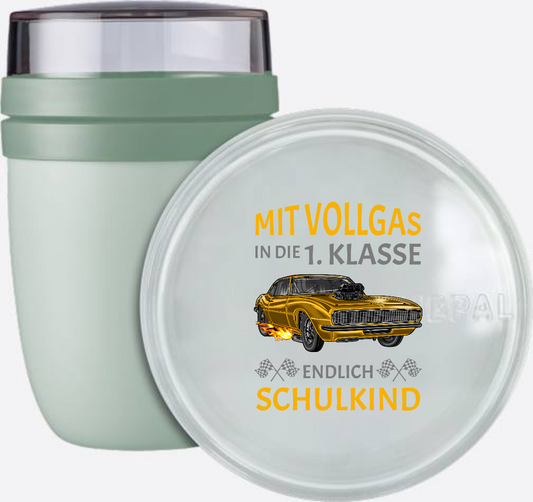 Tasse zur Einschulung: Mit Vollgas in die 1. Klasse - Rennauto - Nordic Sage