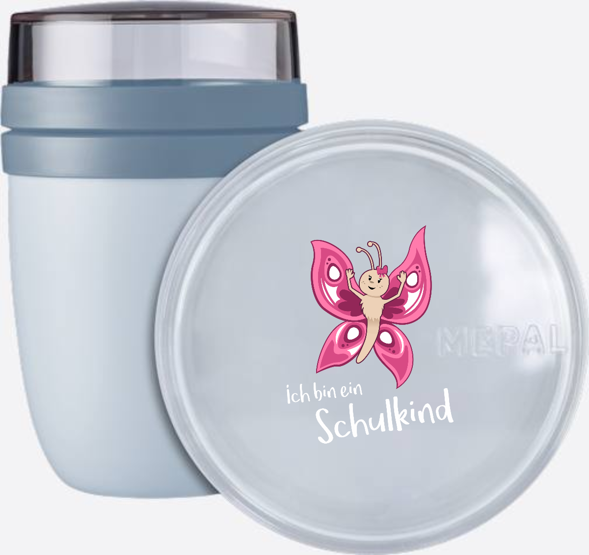Tasse zur Einschulung – Schulkind Schmetterling mit Name - Nordic Blue